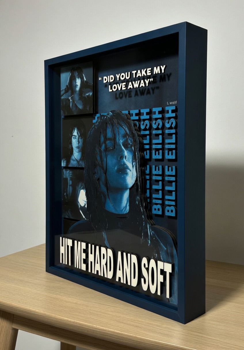 بيلي إيليش: ملف الألبوم | صندوق الظل ثلاثي الأبعاد (Billie Eilish: Hit Me Hard and Soft Shadow Box)