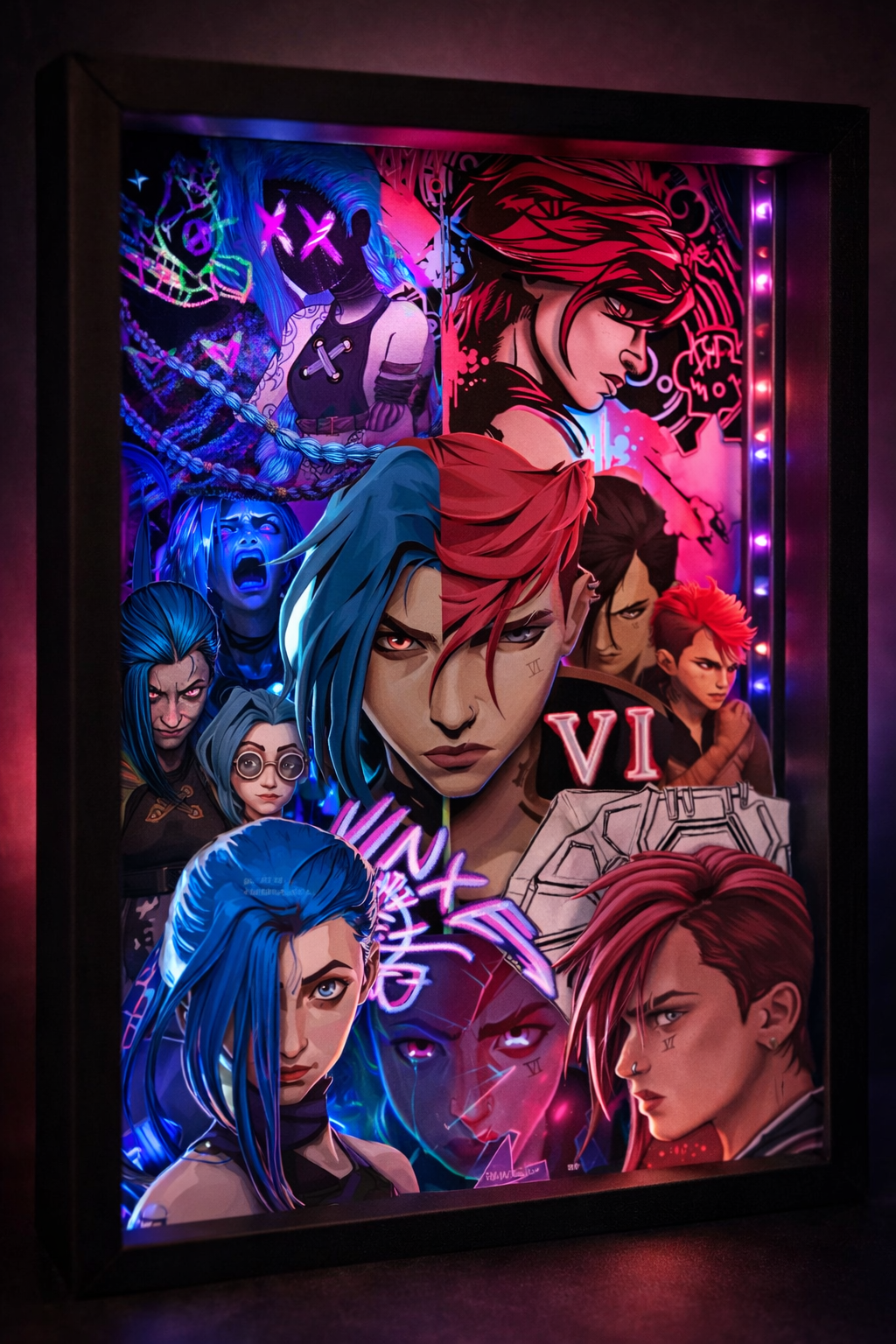 Arcane: Sisters of Fate – 3D LED Shadow Box
 أركين: صراع الأخوات – بوكس الظل ثلاثي الأبعاد بإنارة LED