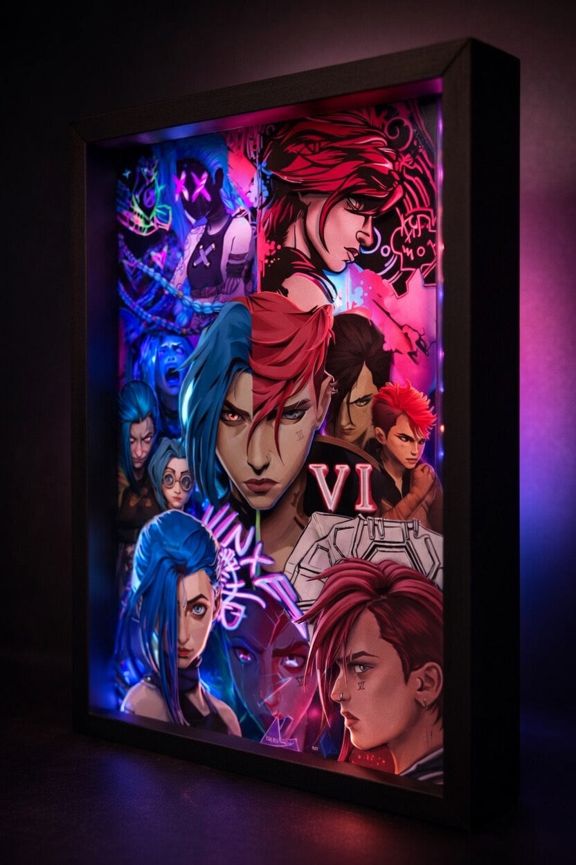 Arcane: Sisters of Fate – 3D LED Shadow Box
 أركين: صراع الأخوات – بوكس الظل ثلاثي الأبعاد بإنارة LED